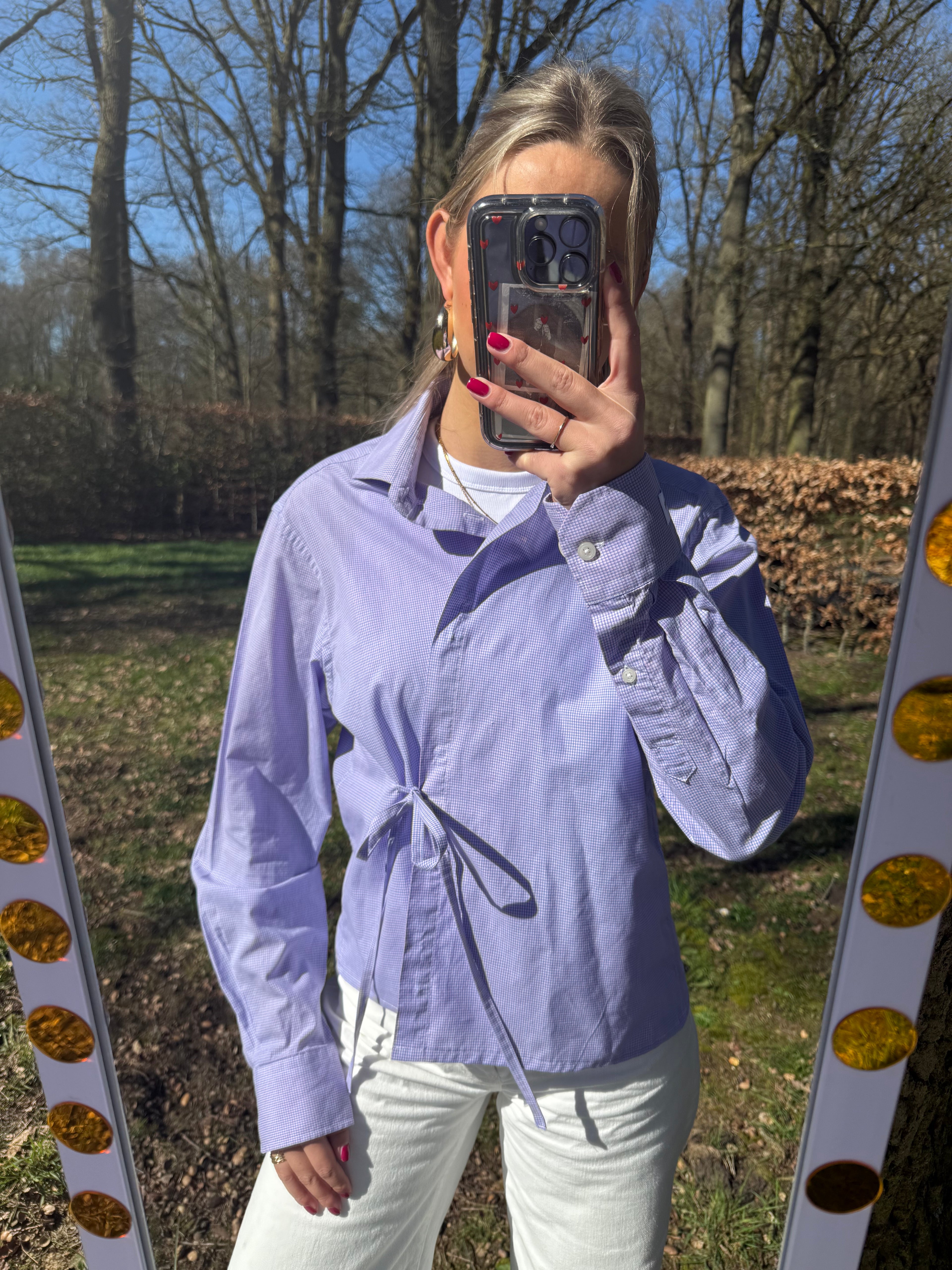 Getailleerde blouse Rabi