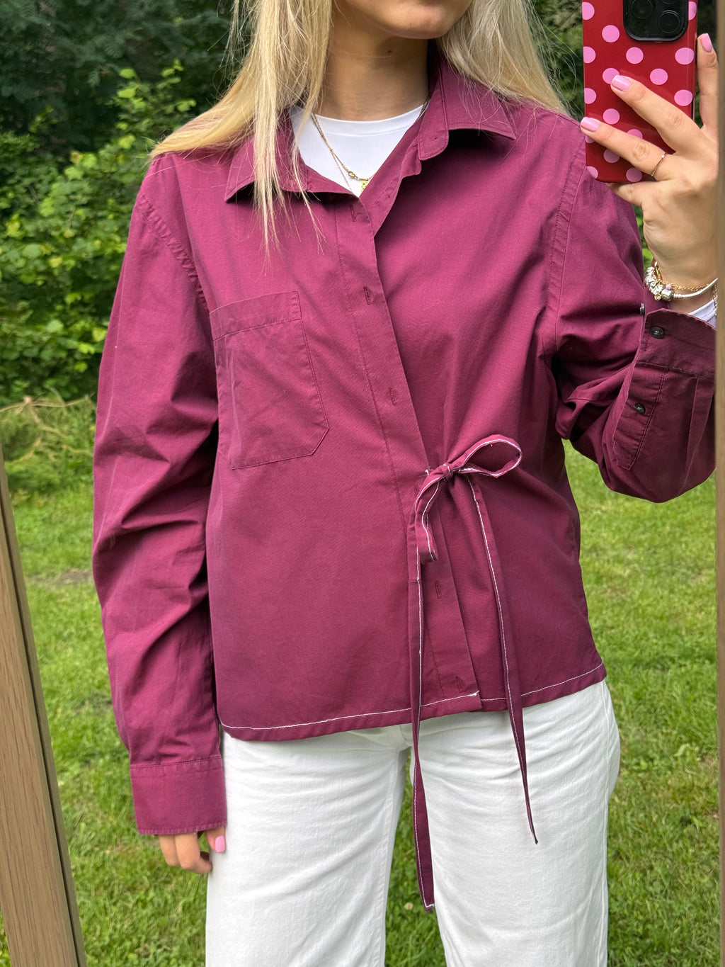 Upcycled blouse Capri