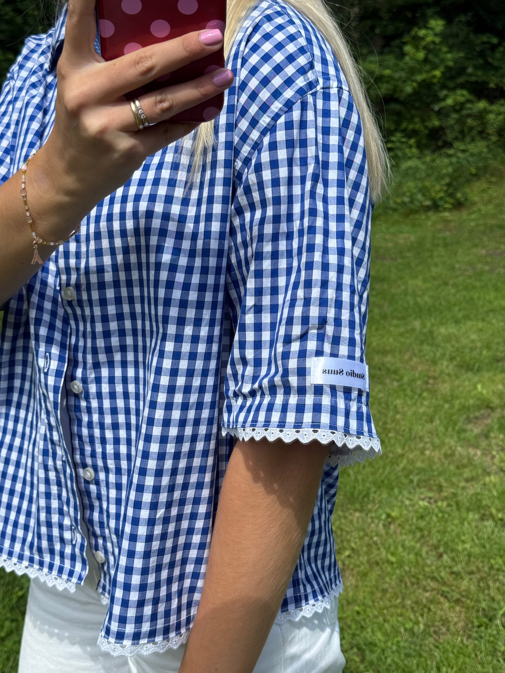 Upcycled blouse Miami