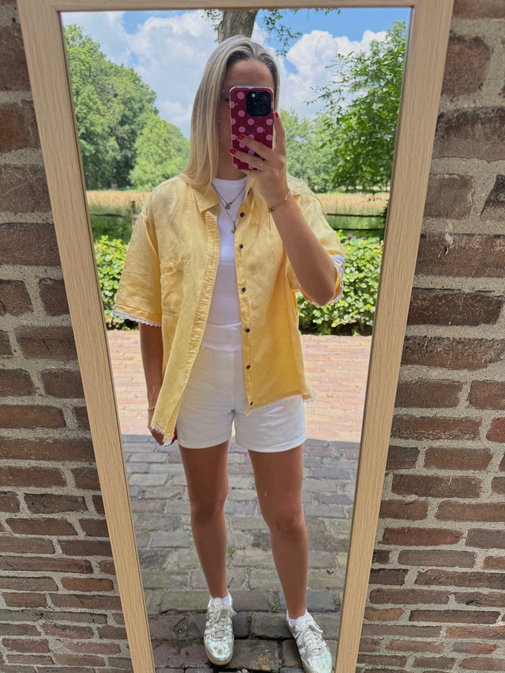 Upcycled blouse Seychellen