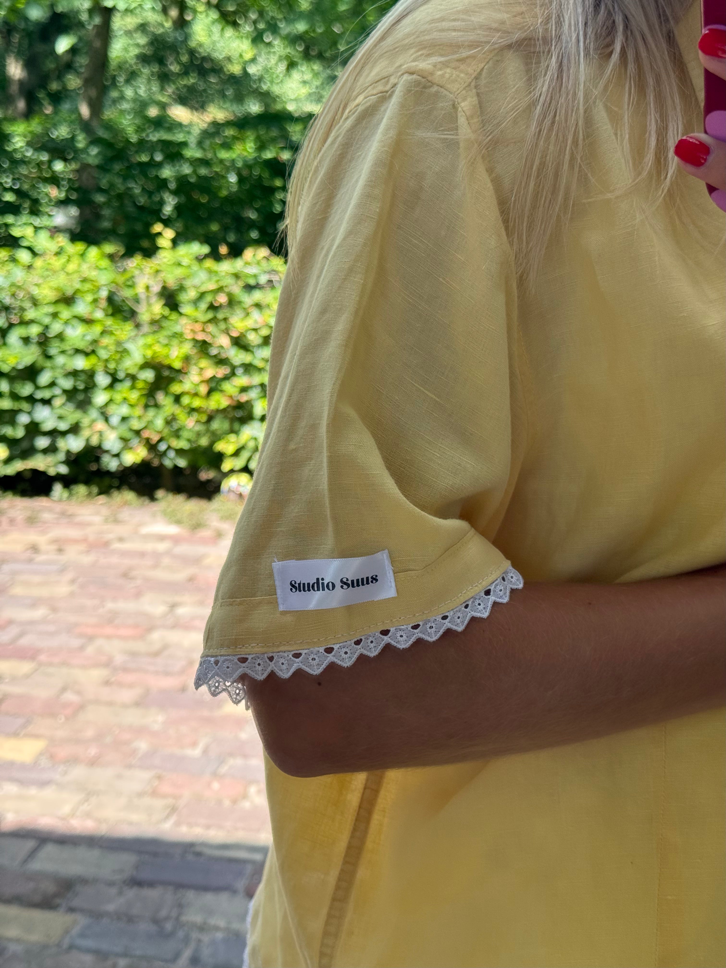 Upcycled blouse Seychellen