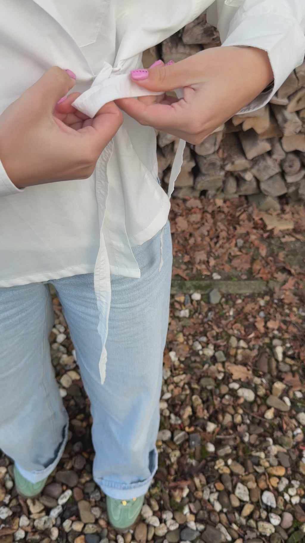 Upcycled blouse Helsinki